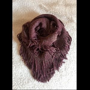 NWOT Anthropologie fringe infinity scarf